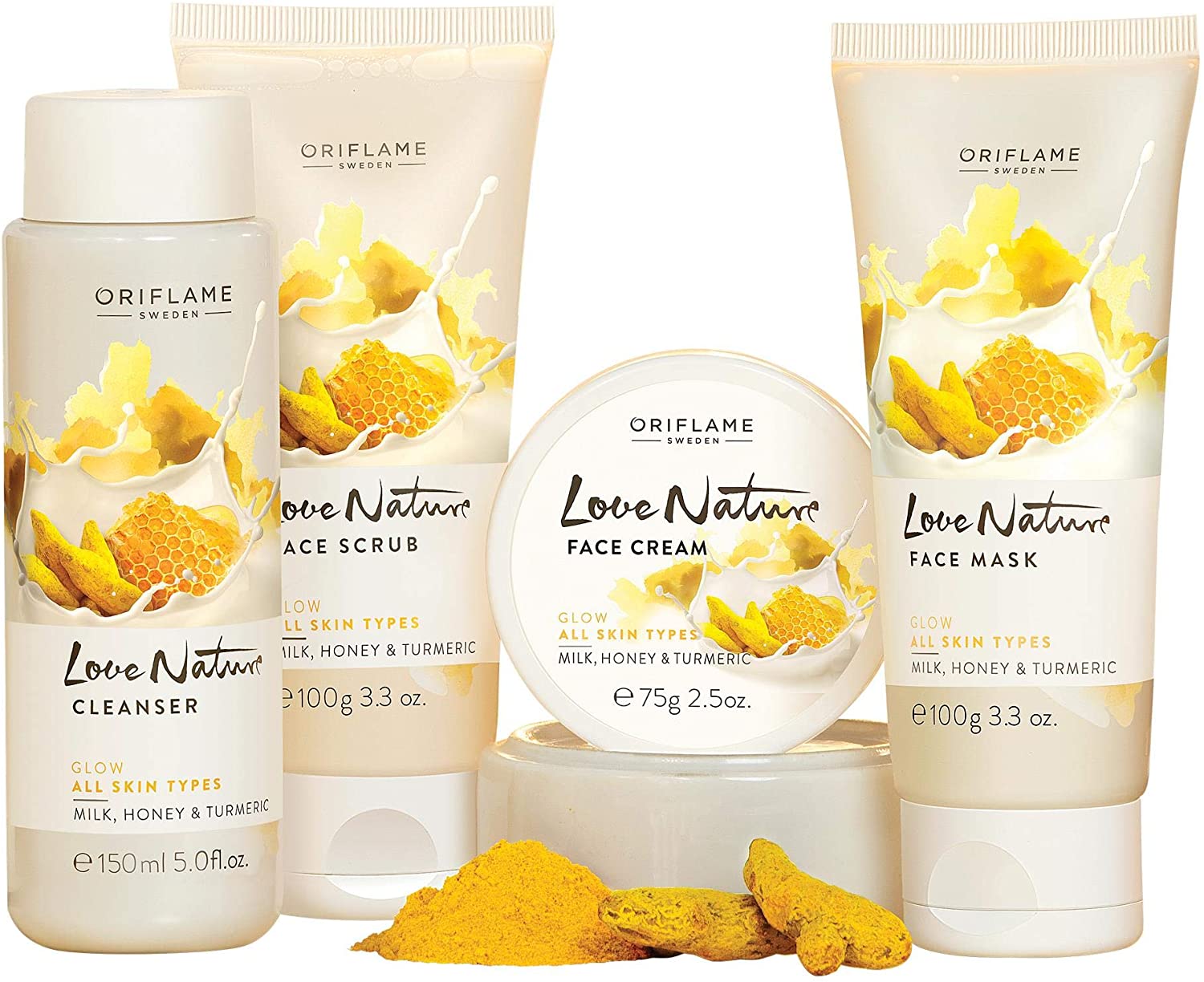 Oriflame Love Nature Fairness Brightening Facial Kit Glow with