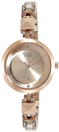 raga titan rose gold