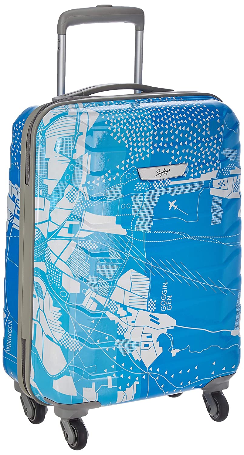 Skybags Trooper 55 Cms Polycarbonate Blue Hardsided Cabin Luggage