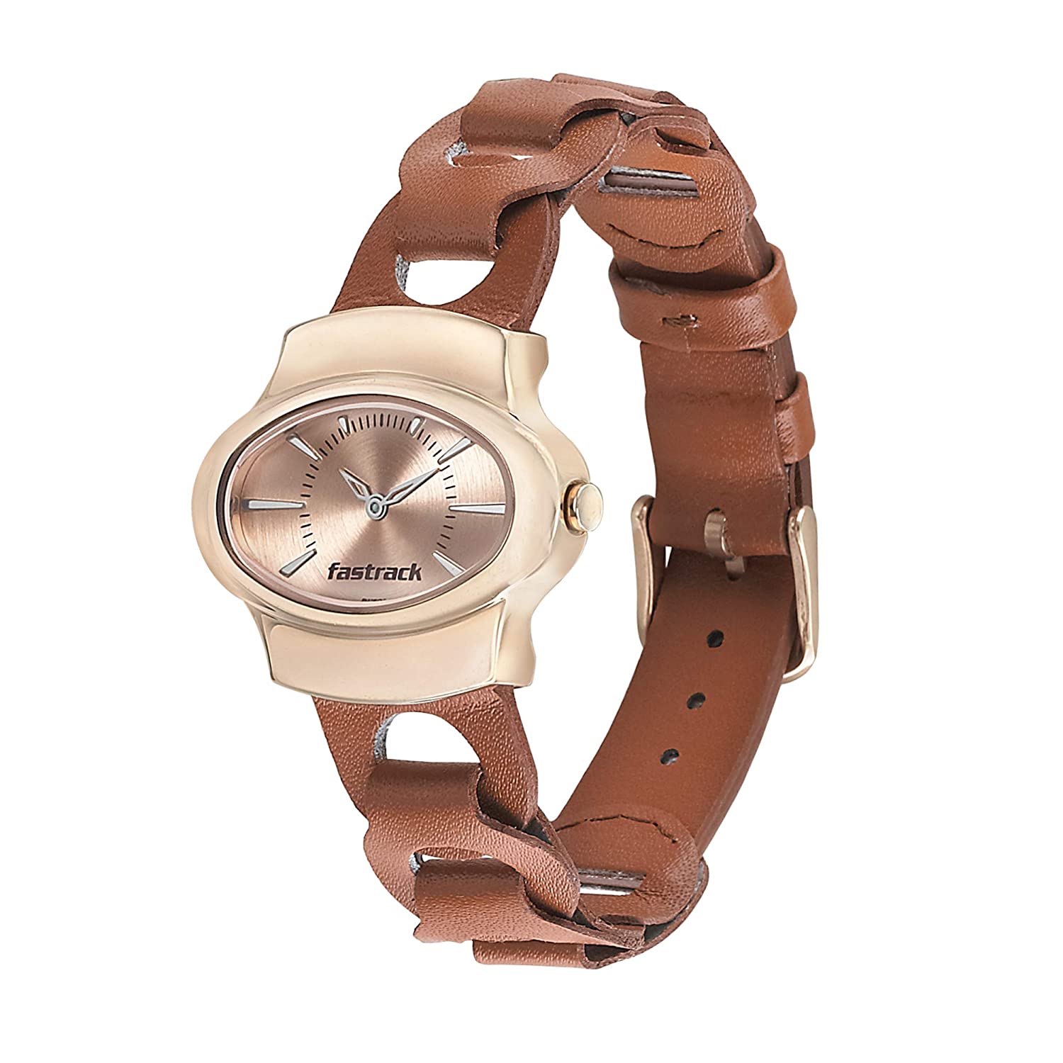 Buy Fastrack ROSE GOLD Dial Analog Watch For Women (6259WL01) Online