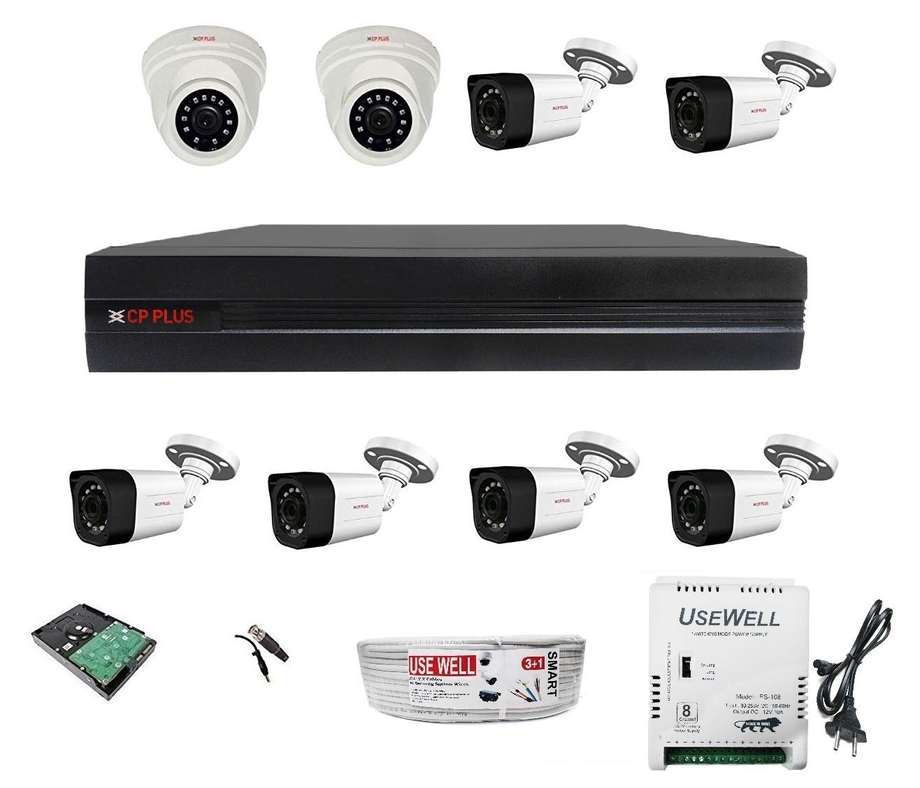 Cp plus 2.4 mp camera best sale support dvr